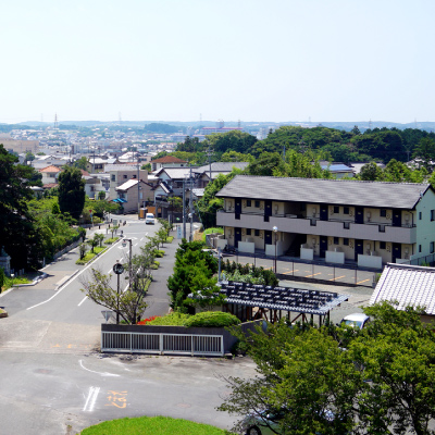 本館からみた田原の街